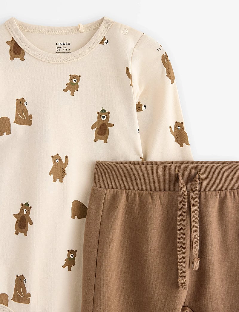 Lindex - Set Body trousers back focus - bodiga komplektid - light beige - 2