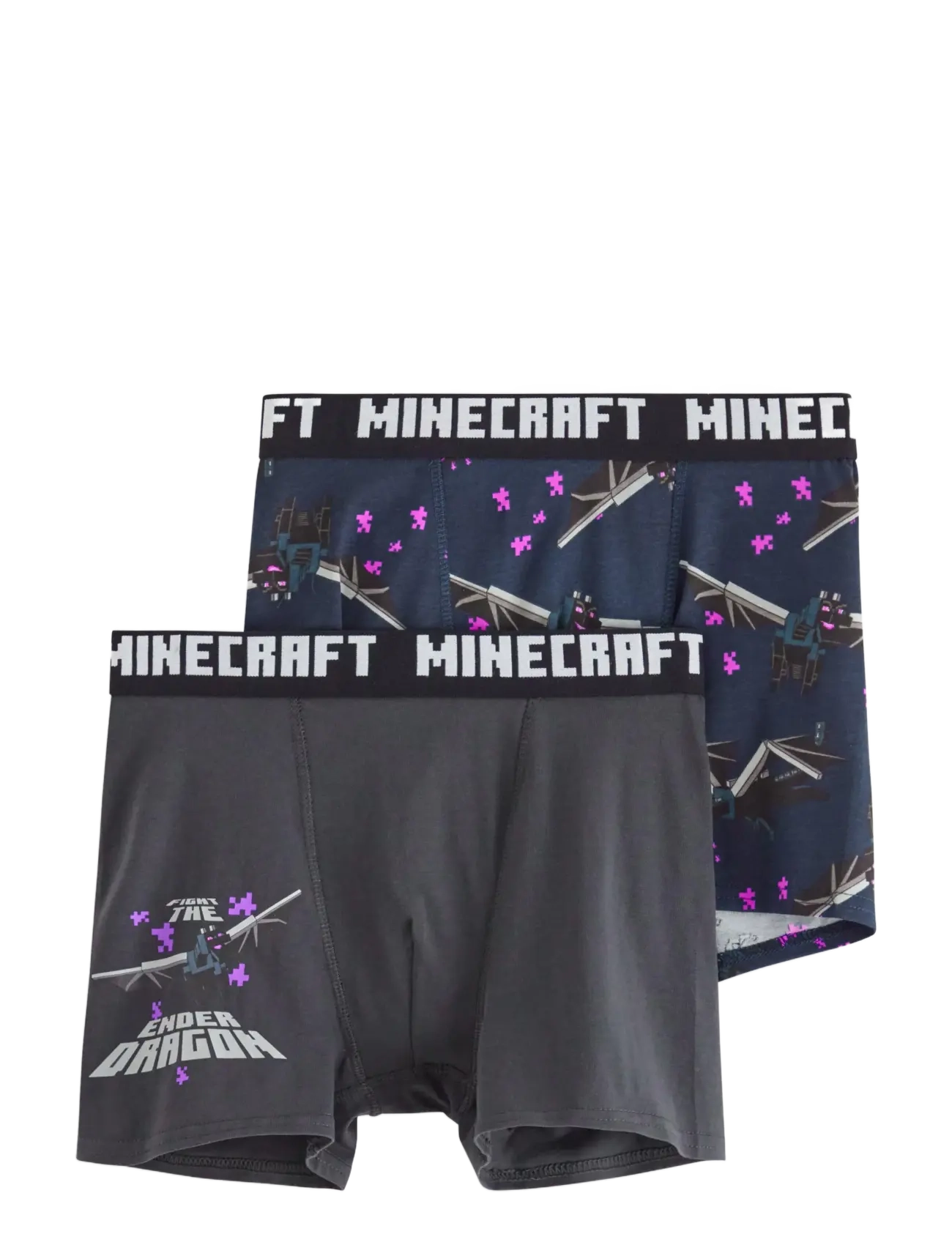 Lindex Boxer 2p Minecraft - Teismelised 140-176 - DARK NAVY / multi