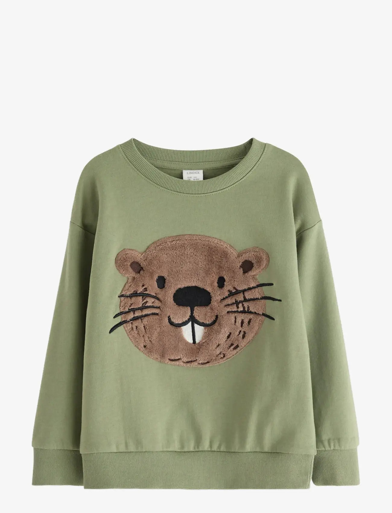 Lindex - Sweatshirt med applikation - sweatshirts - light dusty green - 1