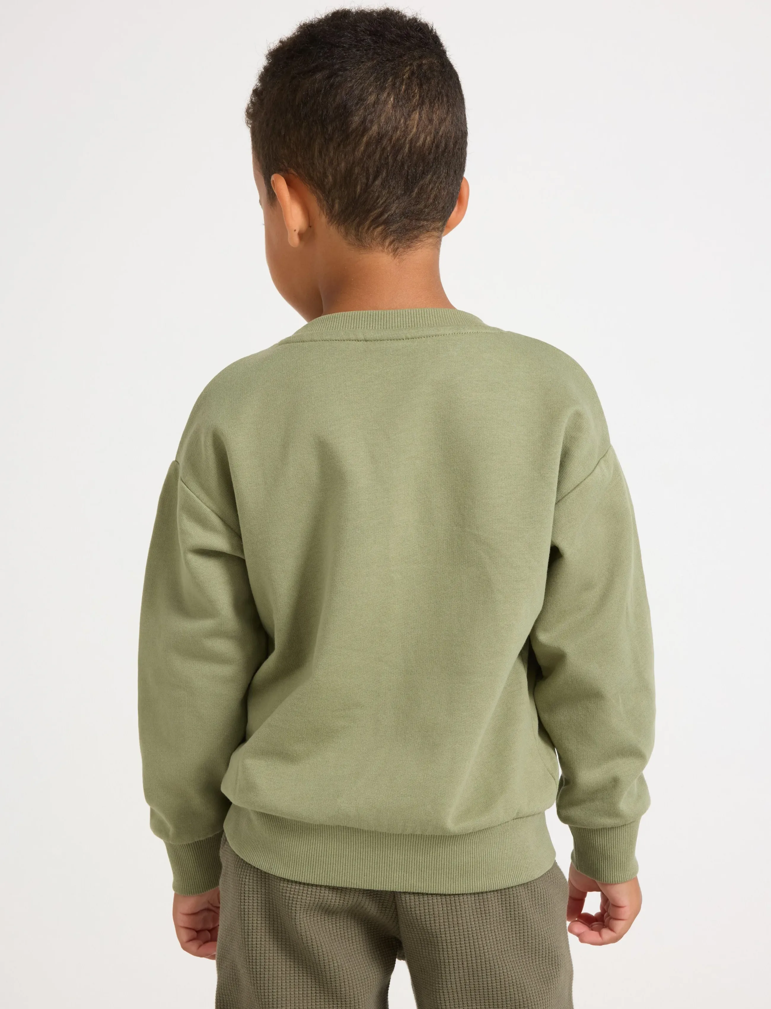 Lindex - Sweatshirt med applikation - dressipluusid - light dusty green - 3