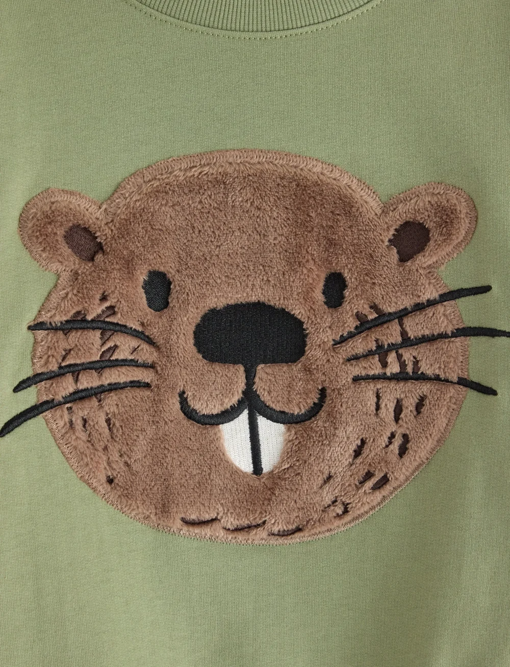 Lindex - Sweatshirt med applikation - sweatshirts - light dusty green - 5