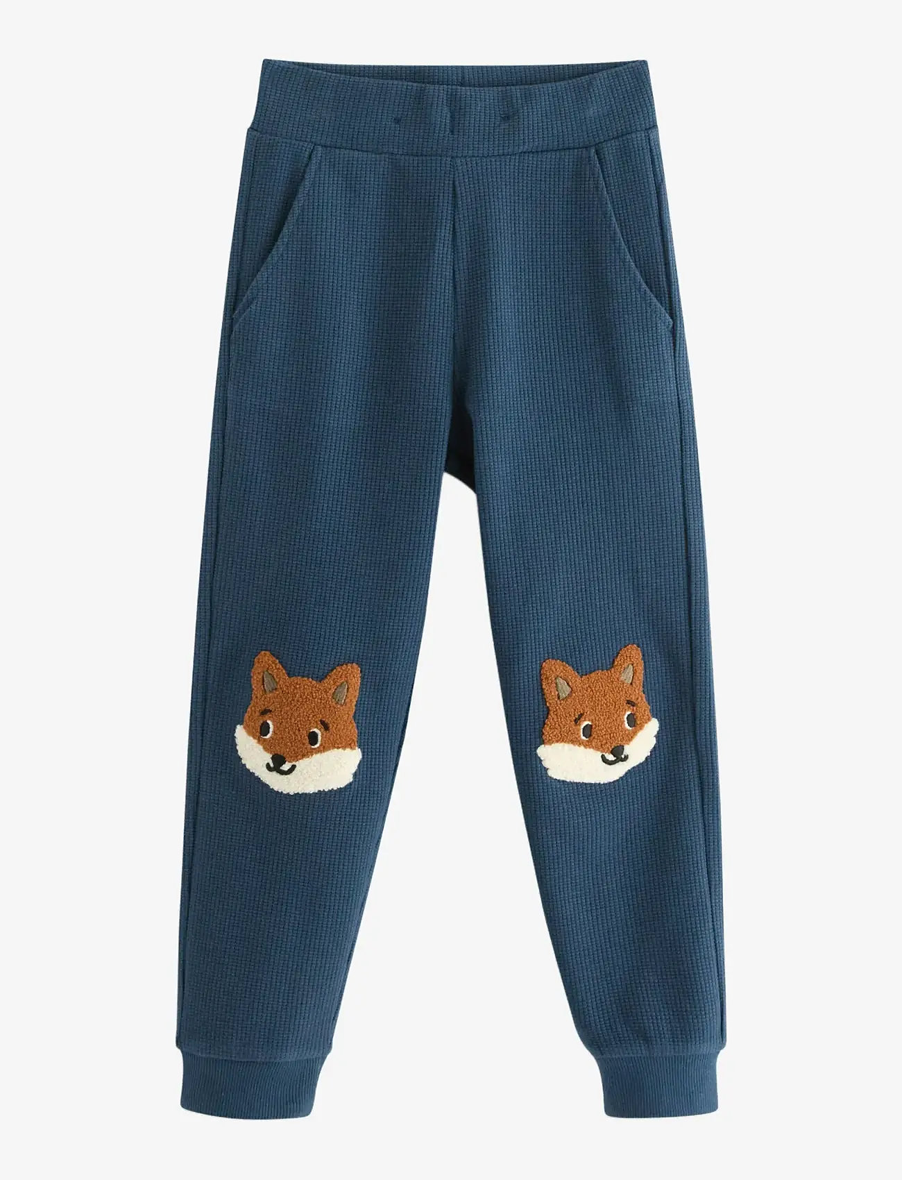 Lindex - VÃ¥fflade mjukisbyxor - sweatpants - dark blue - 1