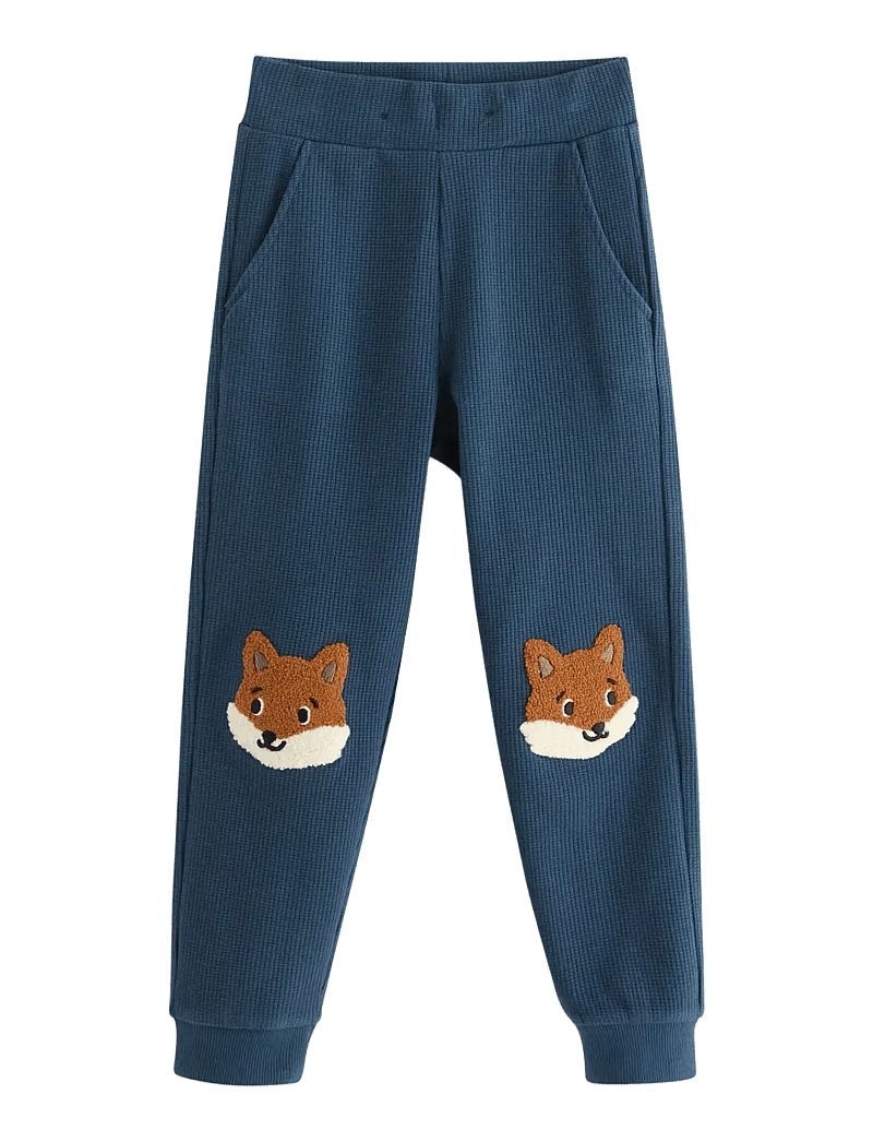 Lindex - VÃ¥fflade mjukisbyxor - sweatpants - dark blue - 1