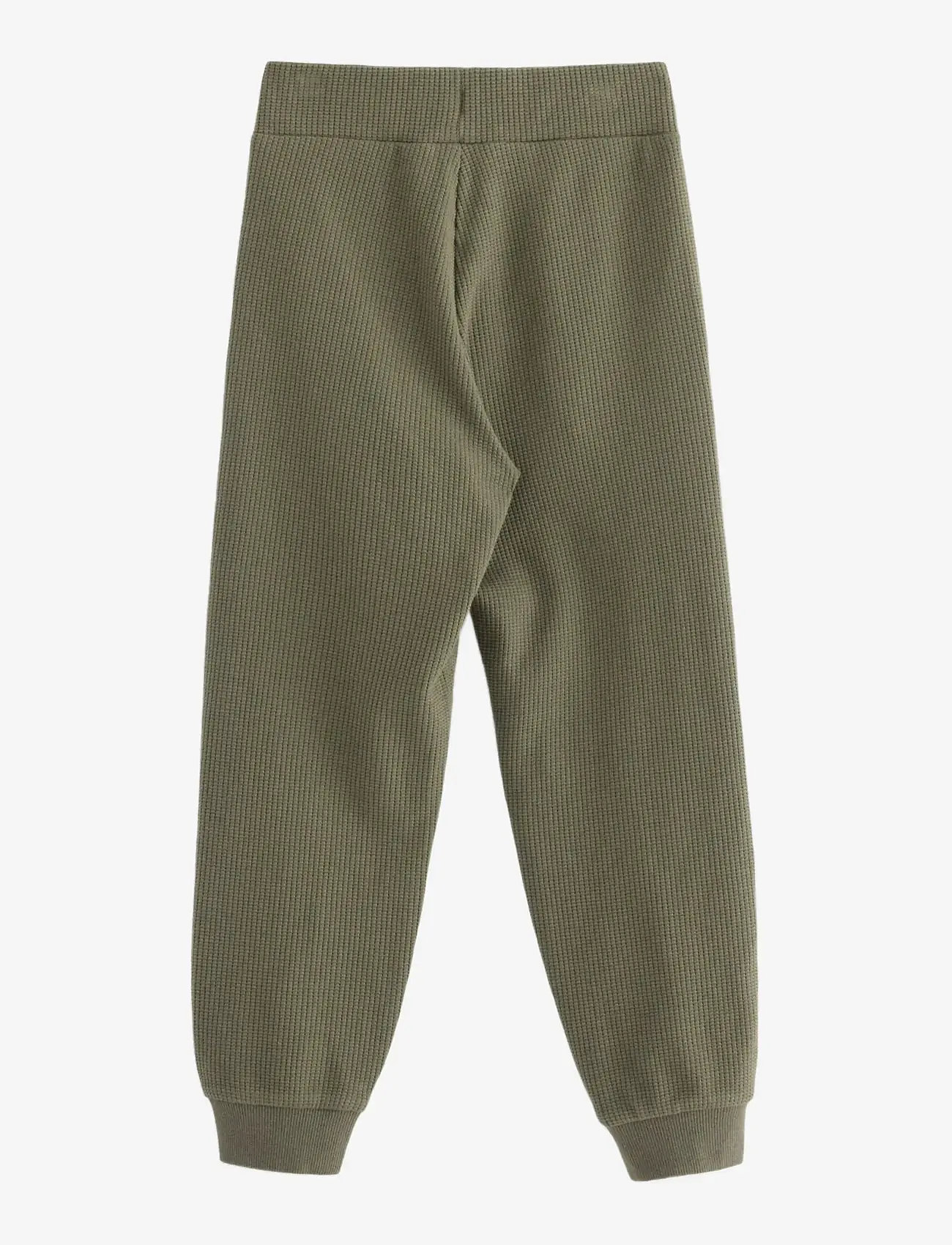 Lindex - VÃ¥fflade mjukisbyxor - sügisesed riided - lt dusty khaki - 2