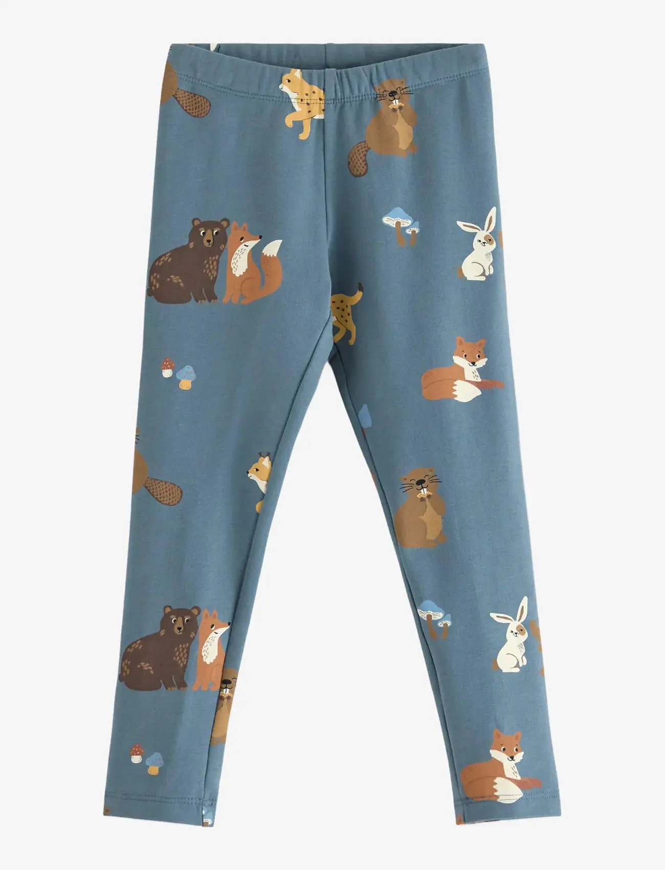 Lindex - Leggings with brushed inside - leggings - dark dusty blue - 0