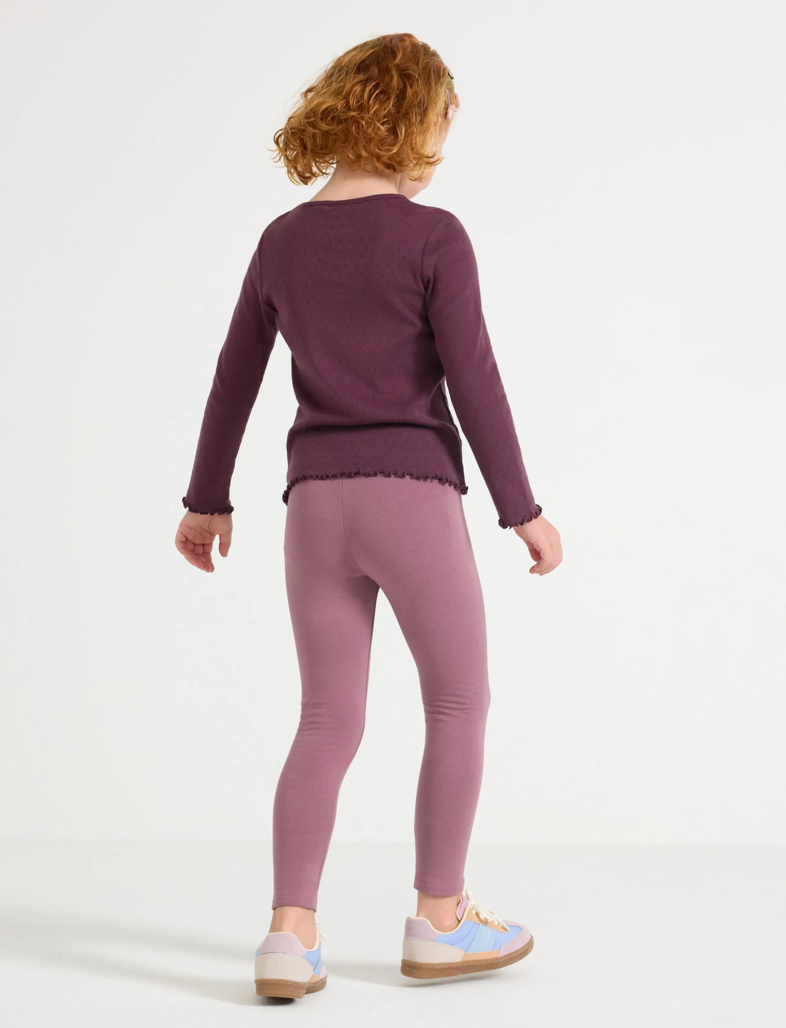 Lindex - Leggings med föret innside - dusty lilac - 3