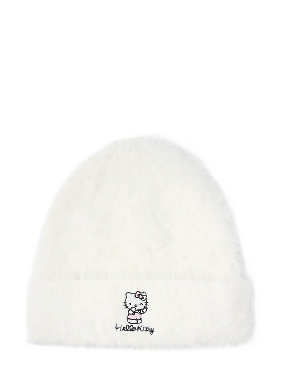 Lindex - Beanie Knitted Hello Kitty - beanies - off white - 0
