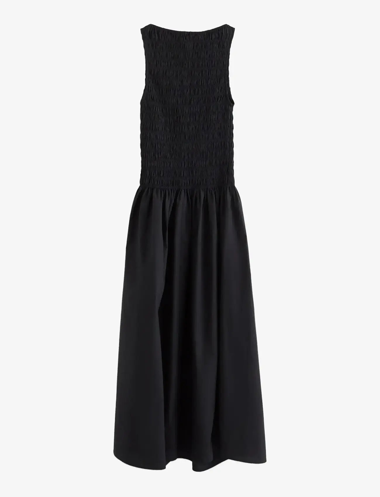 Lindex - Sleeveless midi dress with smock - midi dresses - black - 2