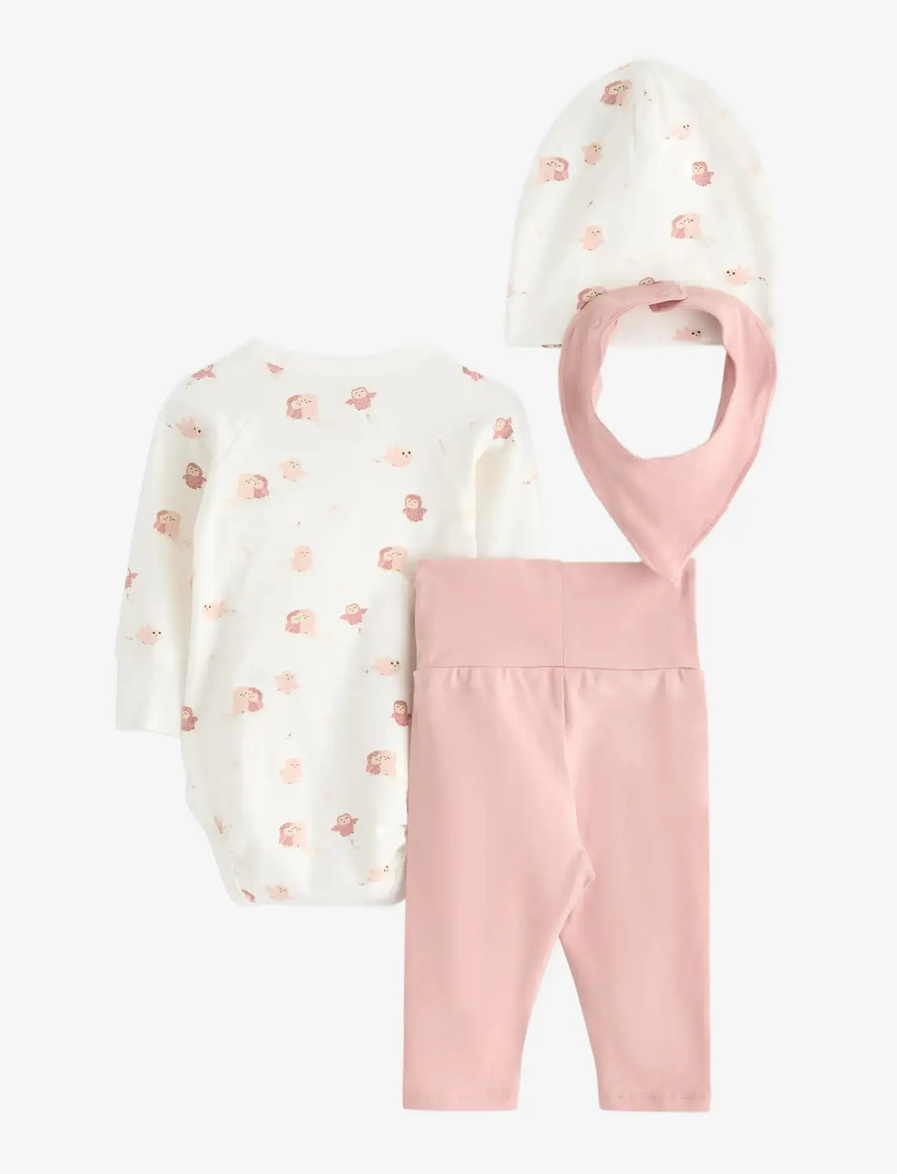 Lindex - Set 4 pcs wrap body leggings c - set med body - dusty pink - 1