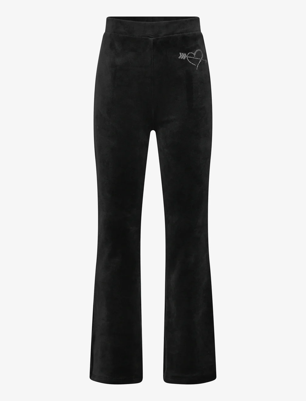 Lindex - Trousers flare velour holiday - jogginghosen - black - 1