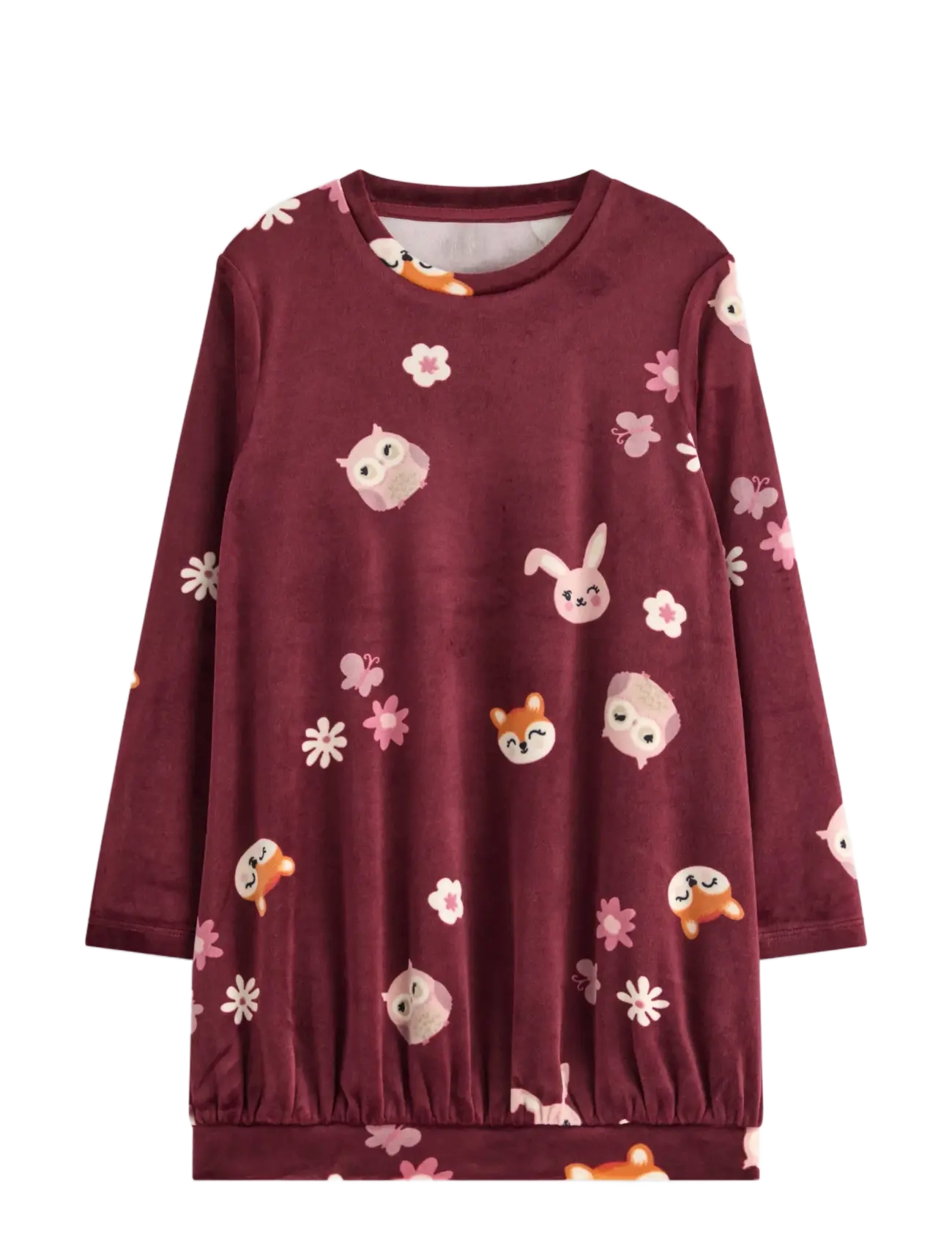LINDEX Tunika I Velour Rot - 92 - Kinder