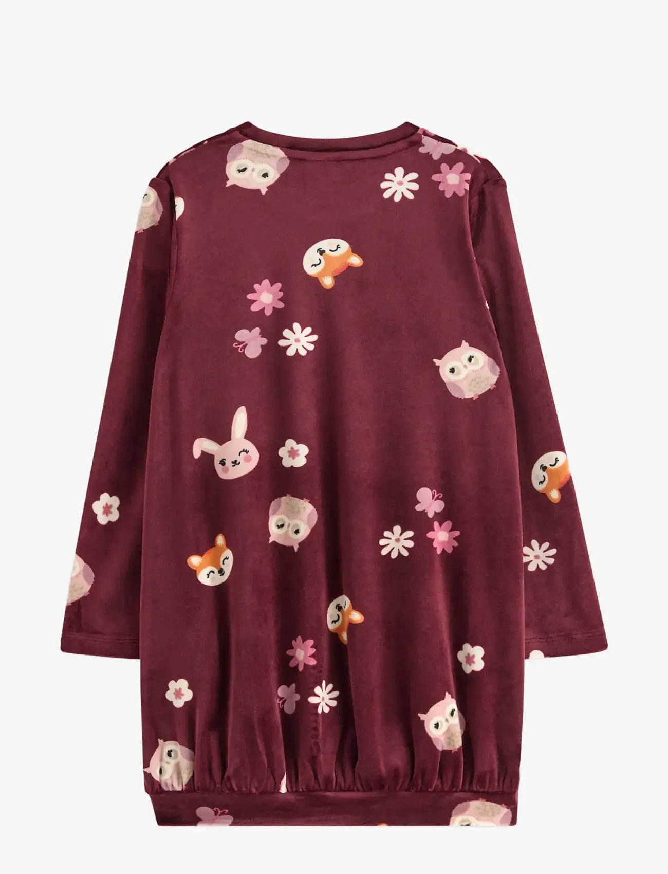 Lindex - Tunika i velour - langærmede hverdagskjoler - dk dusty red - 2