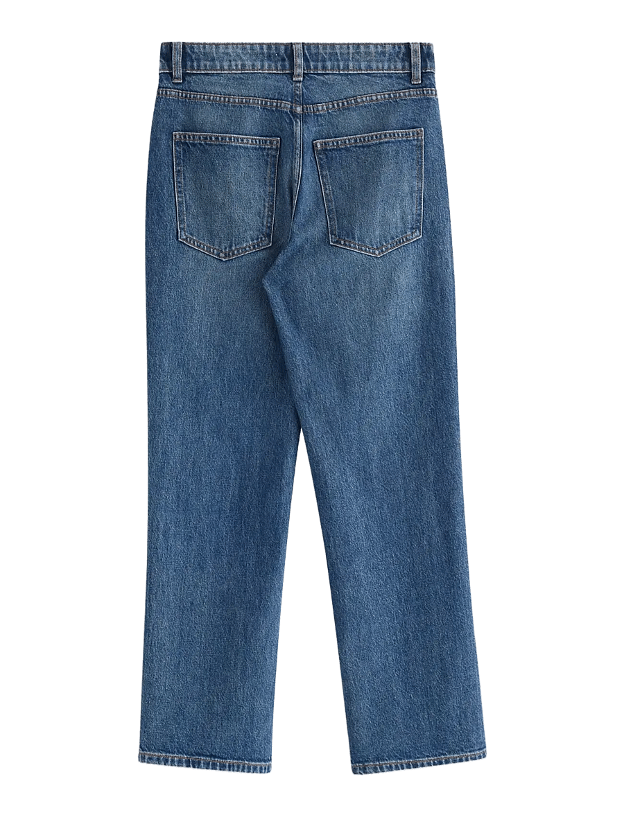 Lindex - STRAIGHT Nea cropped jeans with light stretch - gerade jeans - denim blue - 2