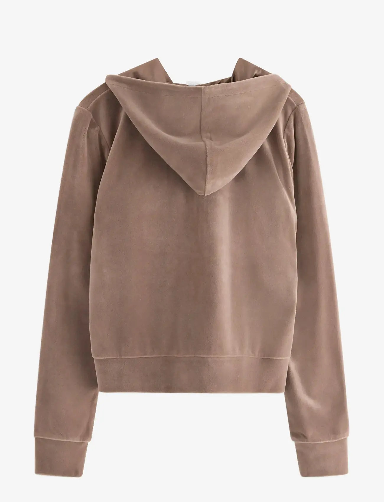 Lindex - Hettegenser i velur - huvtröjor - dark khaki - 2