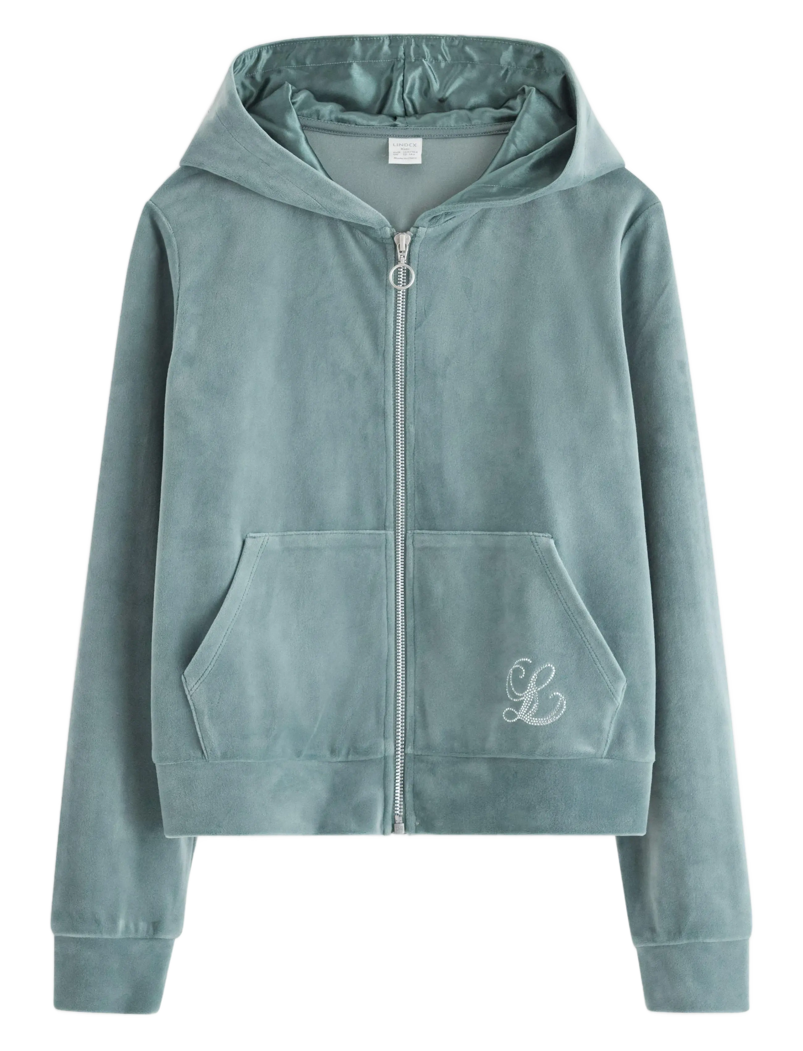 LINDEX Hettegenser I Velur Blau - 128 - Kinder