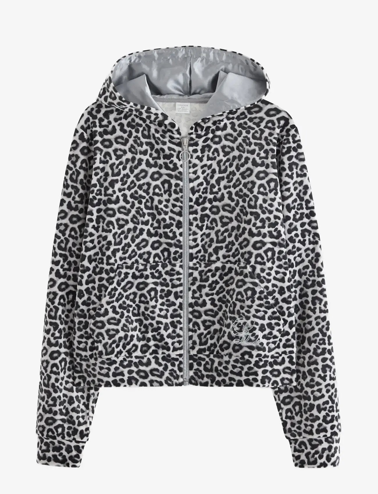 Lindex - Hettegenser i velur - hættetrøjer - grey - 1