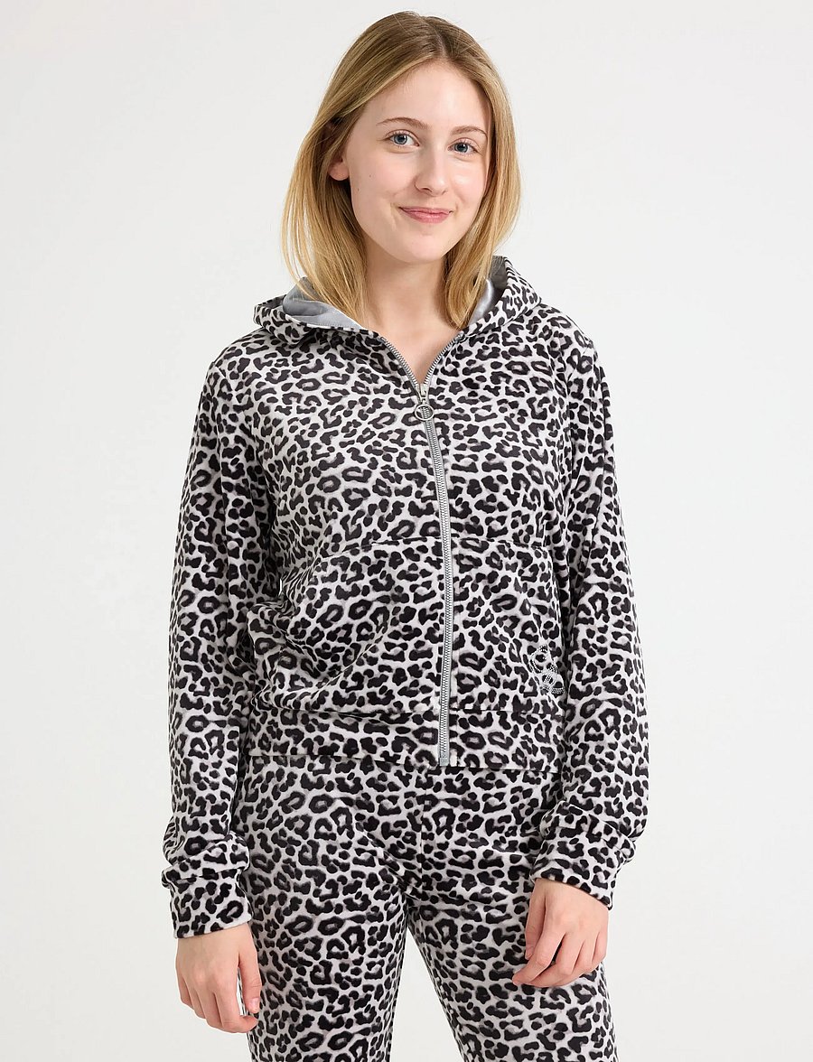 Lindex - Hettegenser i velur - huvtröjor - grey - 0