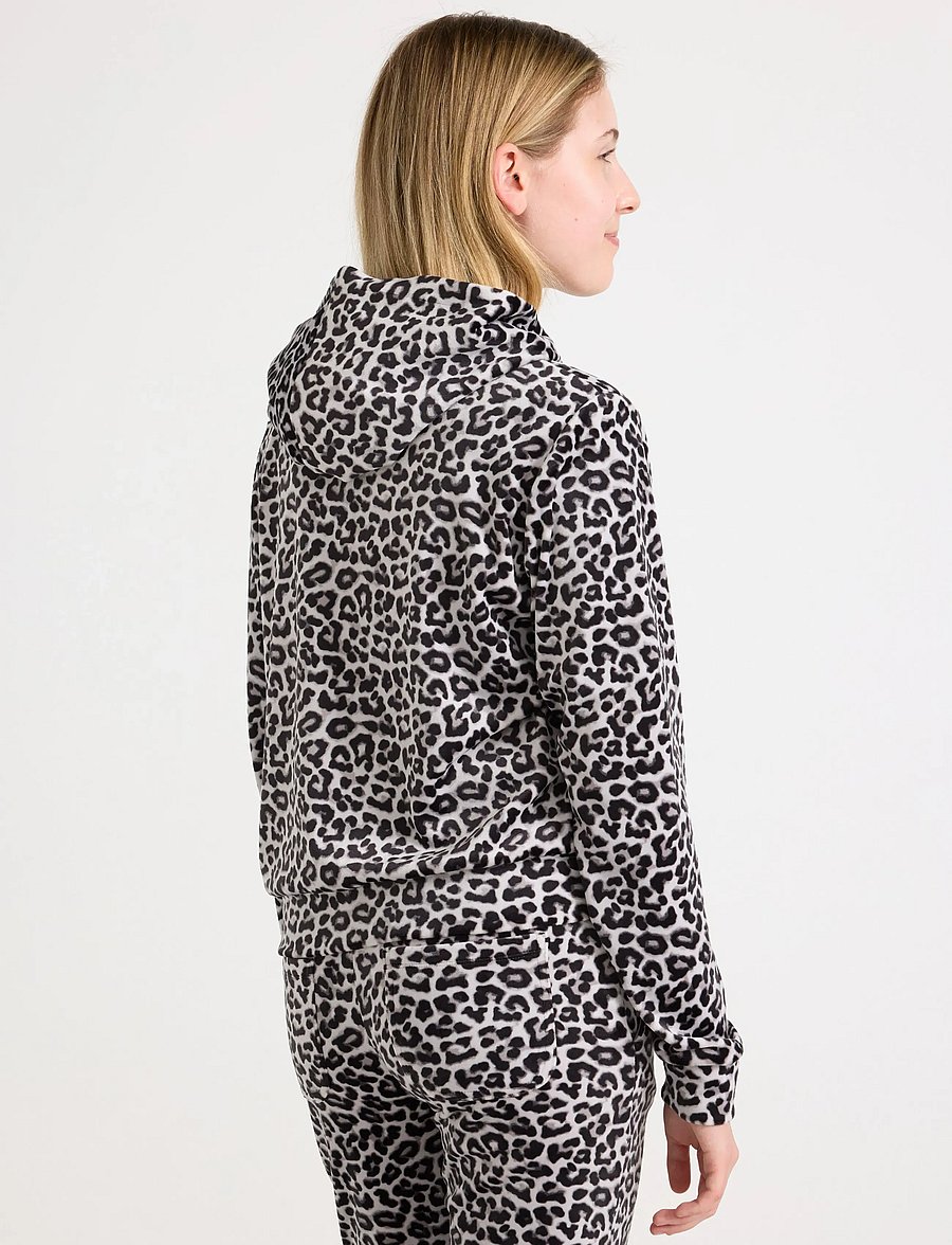 Lindex - Hettegenser i velur - huvtröjor - grey - 3