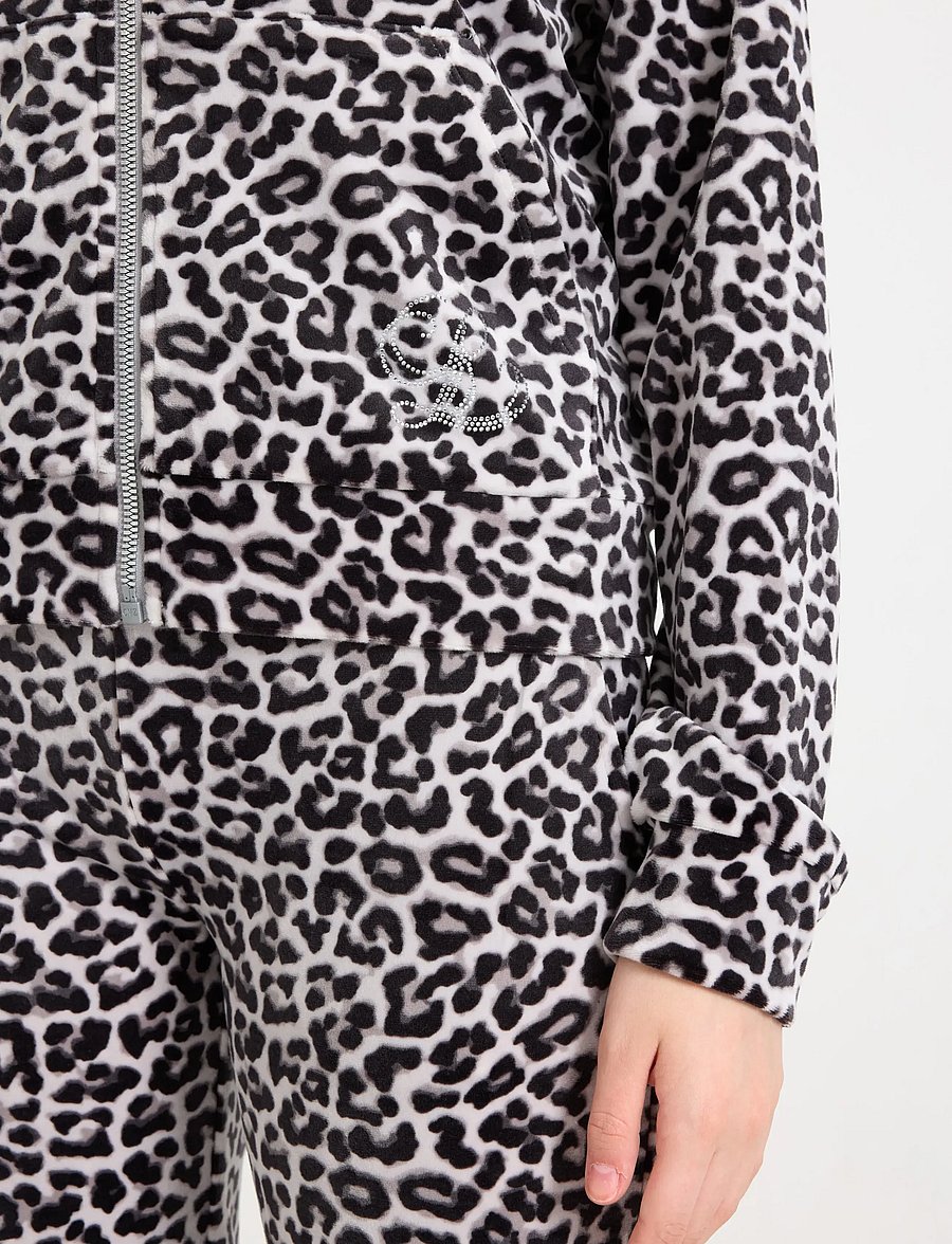 Lindex - Hettegenser i velur - huvtröjor - grey - 4
