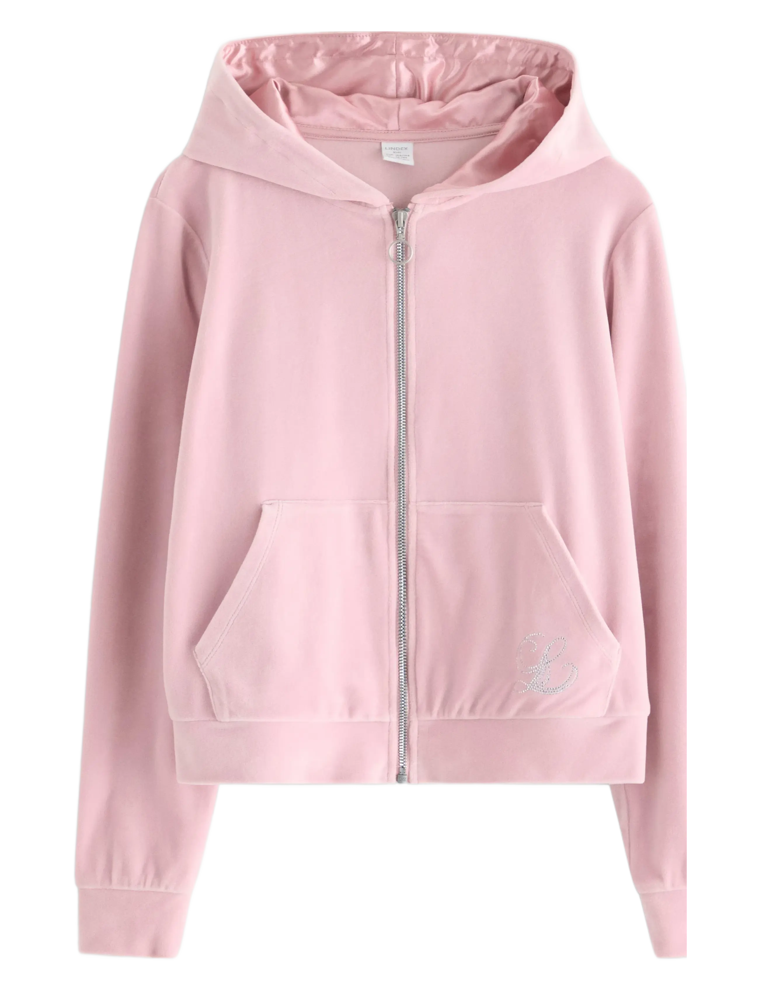 LINDEX Hettegenser I Velur Pink - 170 - Kinder