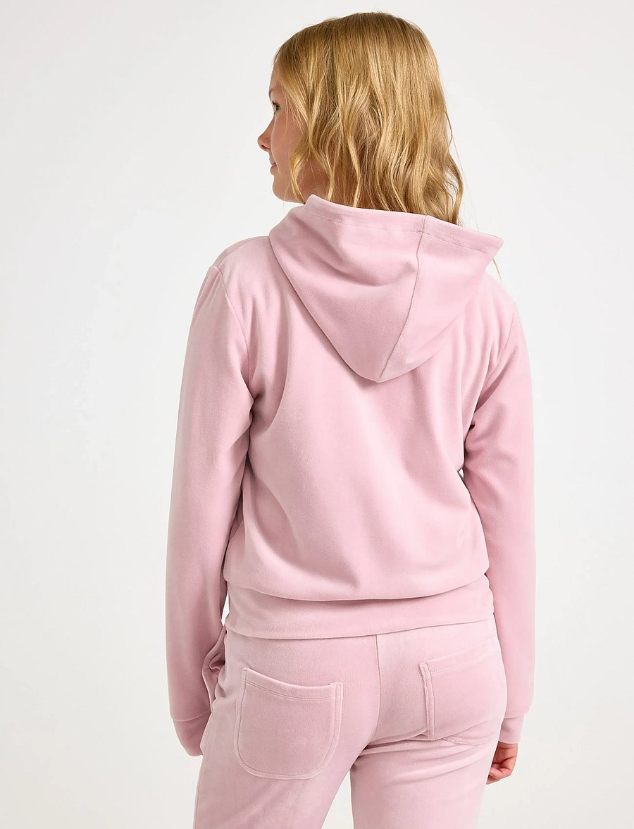 Lindex - Hettegenser i velur - kapuutsiga pusad - light dusty lilac - 3