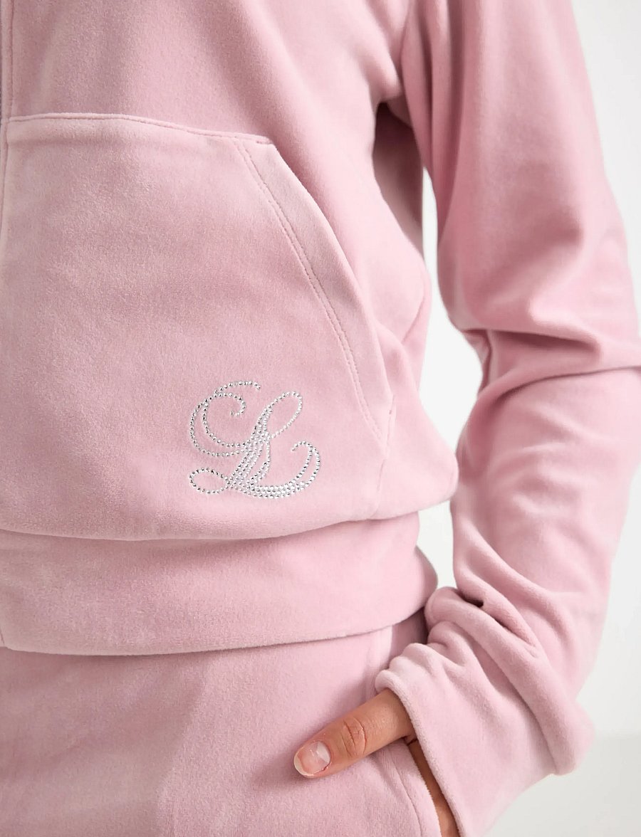 Lindex - Hettegenser i velur - kapuutsiga pusad - light dusty lilac - 4