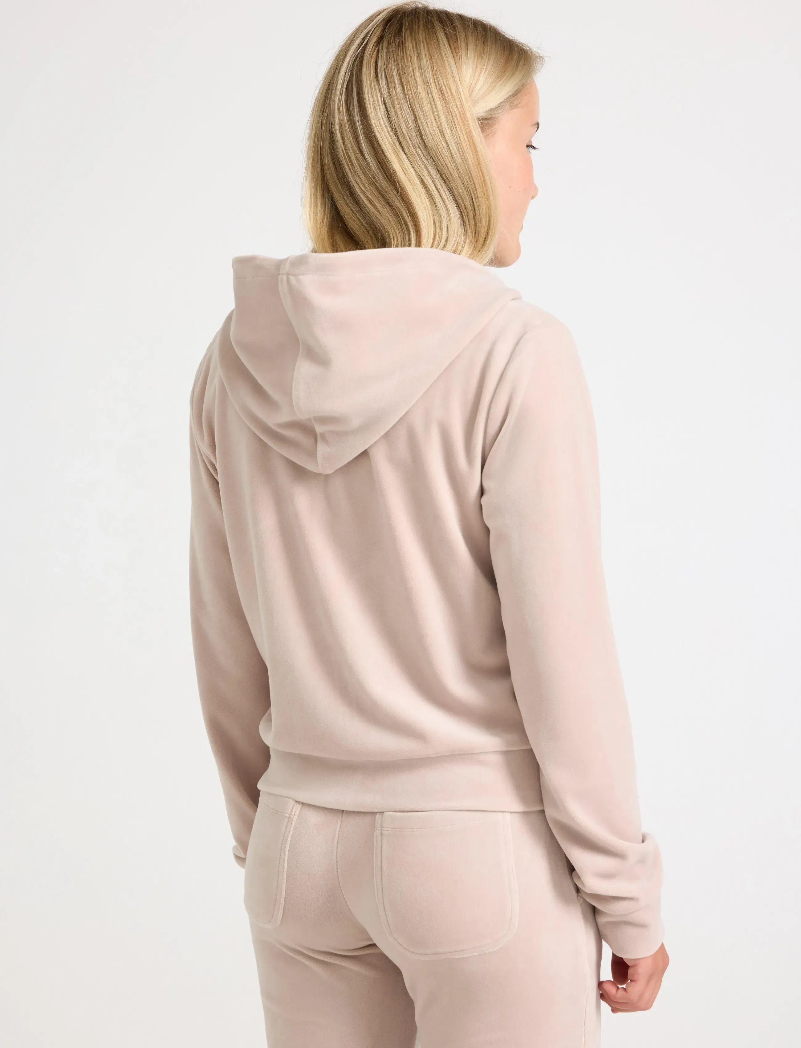 Lindex - Hettegenser i velur - hættetrøjer - light grey - 3