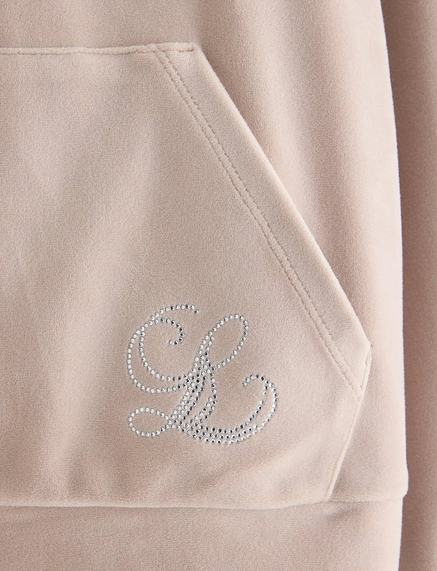 Lindex - Hettegenser i velur - huvtröjor - light grey - 5