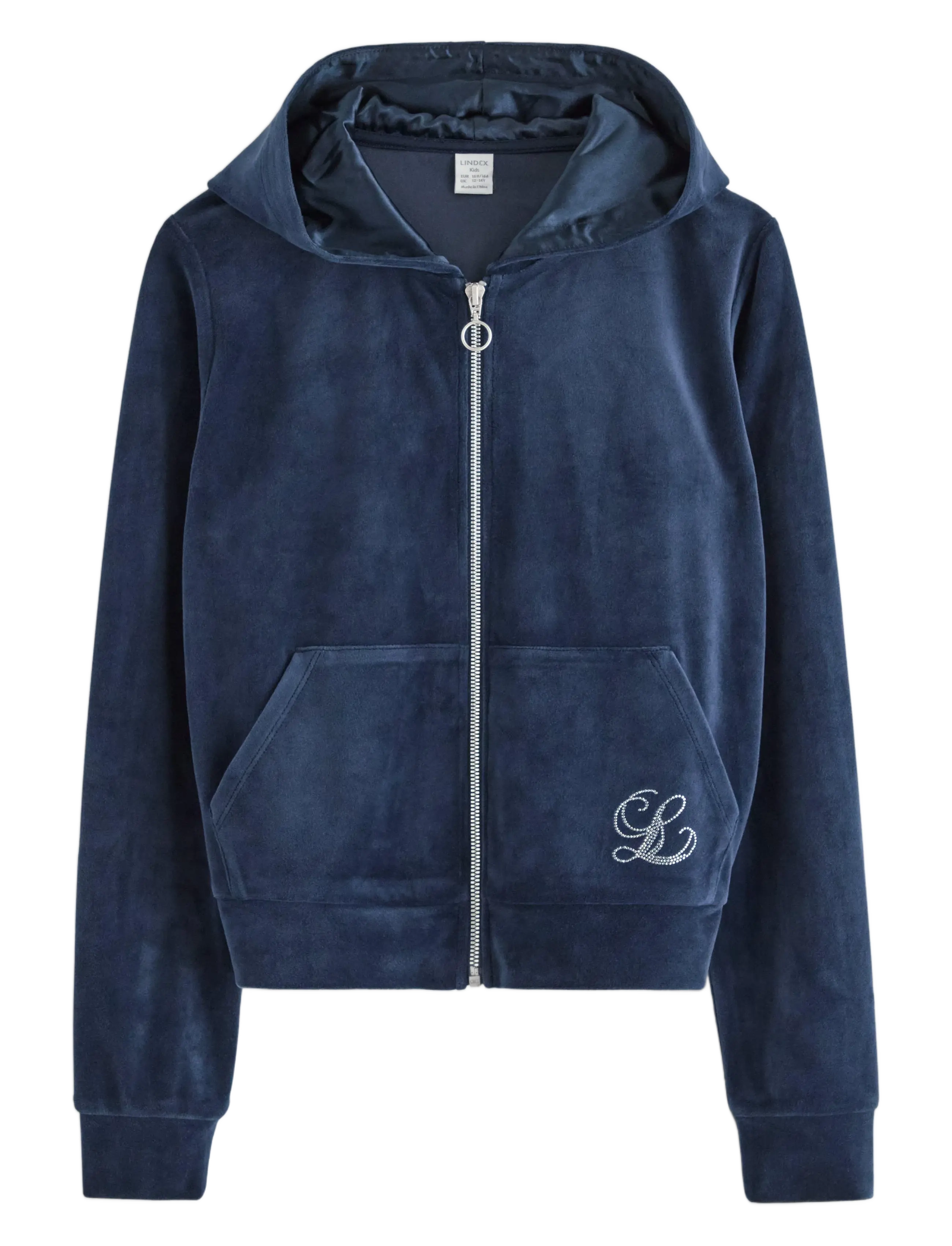 LINDEX Hettegenser I Velur Navy - 128 - Kinder