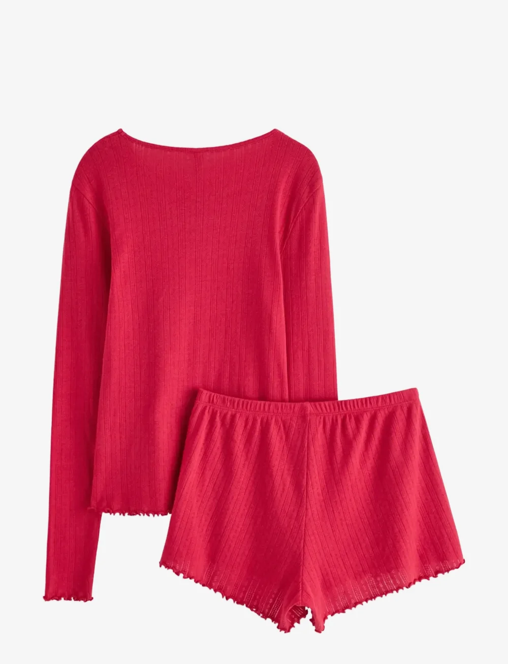 Lindex - Pyjamas set pointelle with let - pyjamas - red - 2