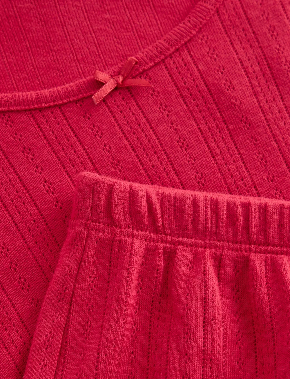 Lindex - Pyjamas set pointelle with let - pyjamas - red - 5