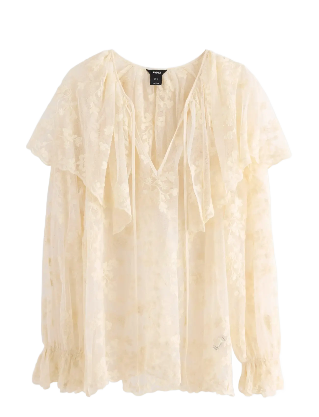 LINDEX Bluse I Blonde Cream - XS - Damen