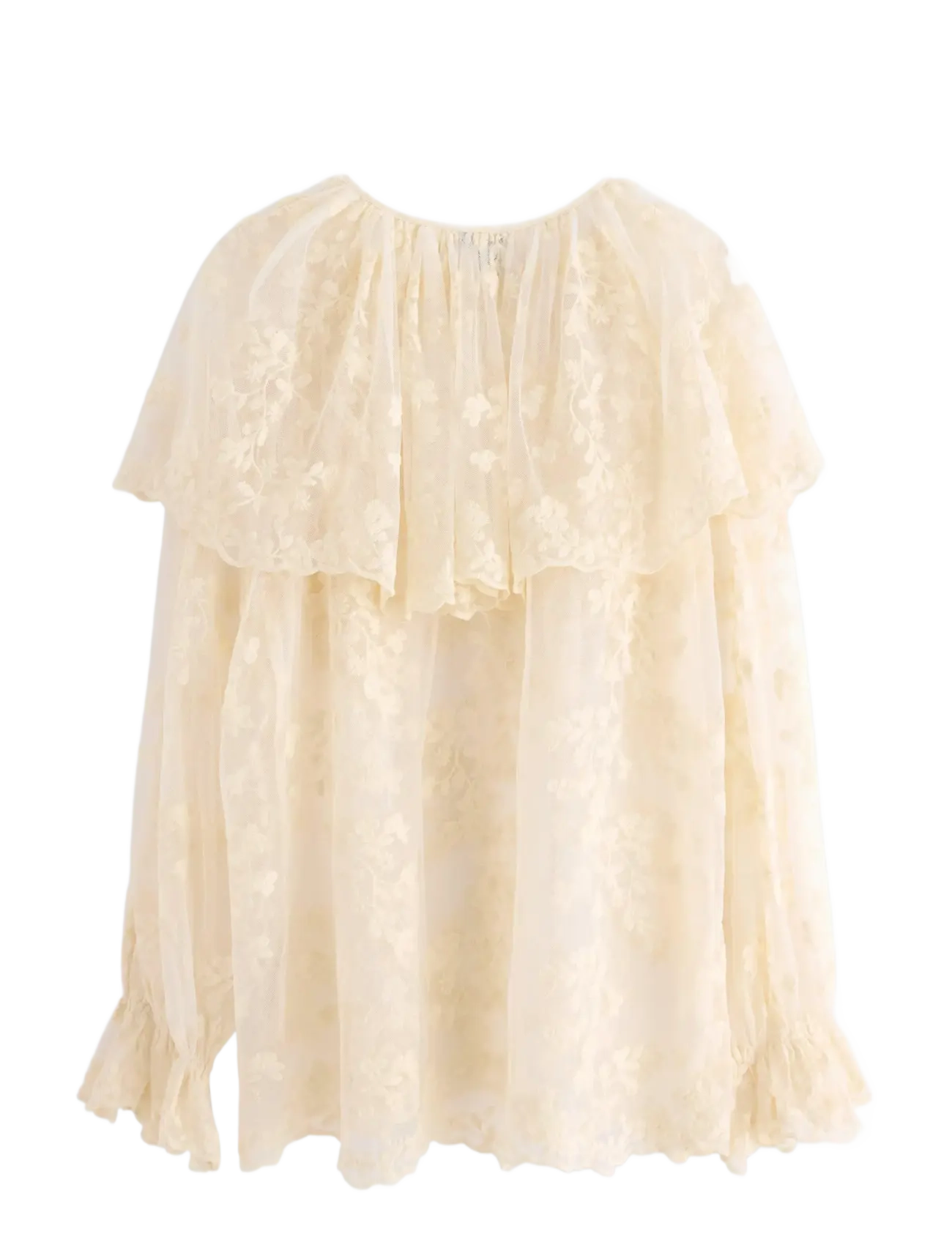 Lindex - Bluse i blonde - langärmelige blusen - off white - 2