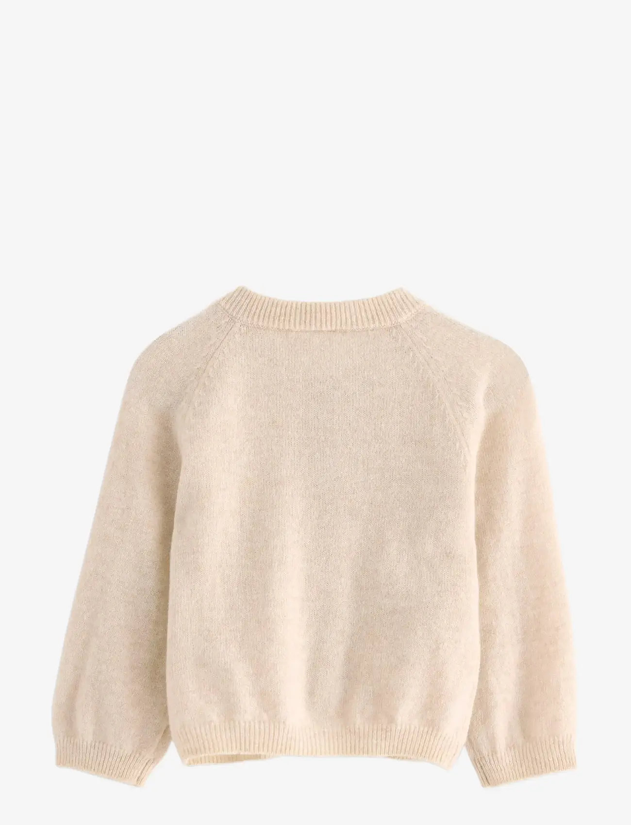 Lindex - Cardigan i merinoull - light dusty white - 1