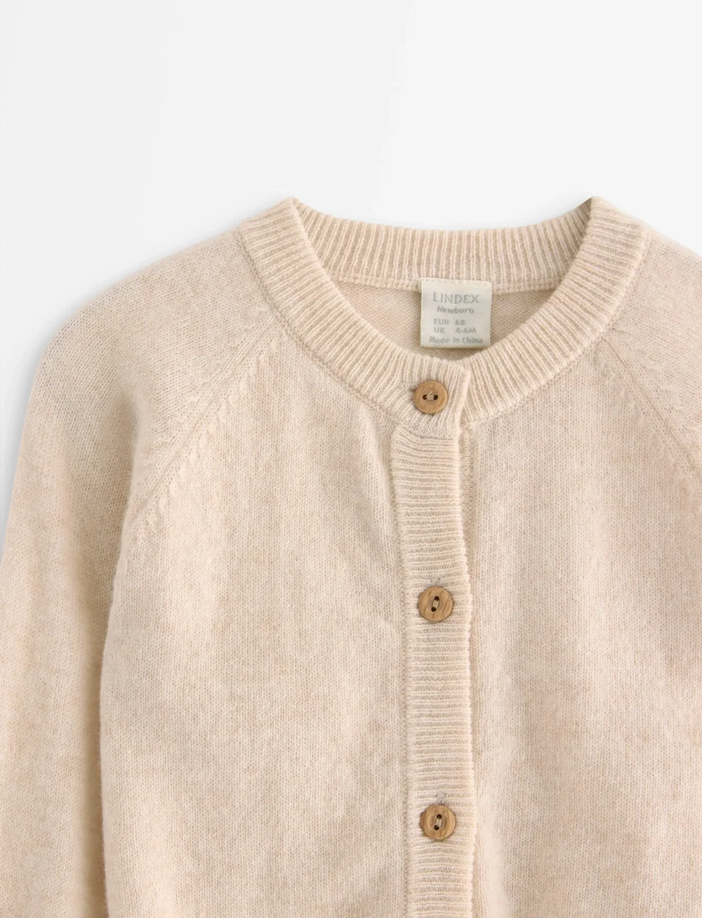 Lindex - Cardigan i merinoull - koftor - light dusty white - 2