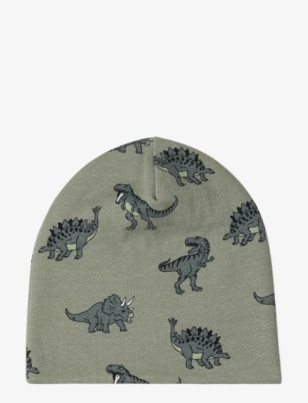 Lindex - Beanie jersey w fleece lining - beanies - light dusty khaki - 0