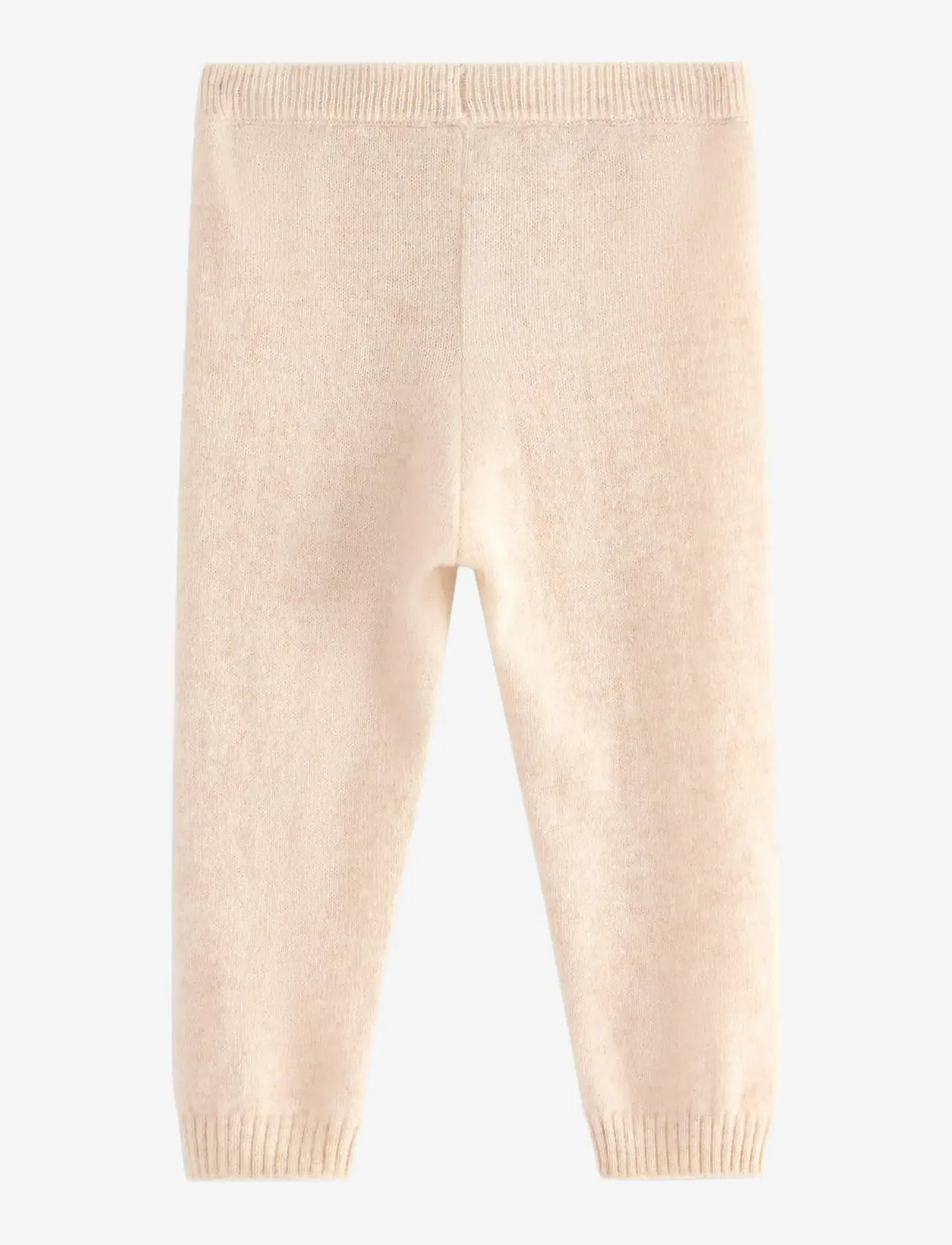 Lindex - Leggings i merinoull - leggings - light dusty white - 1