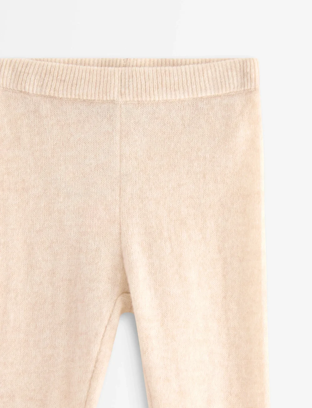 Lindex - Leggings i merinoull - leggings - light dusty white - 2