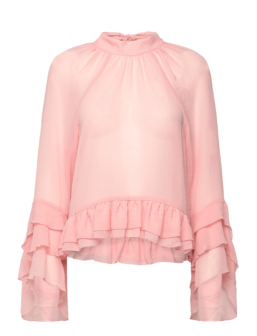 Lindex - Blouse Jill - langærmede bluser - light dusty coral - 0