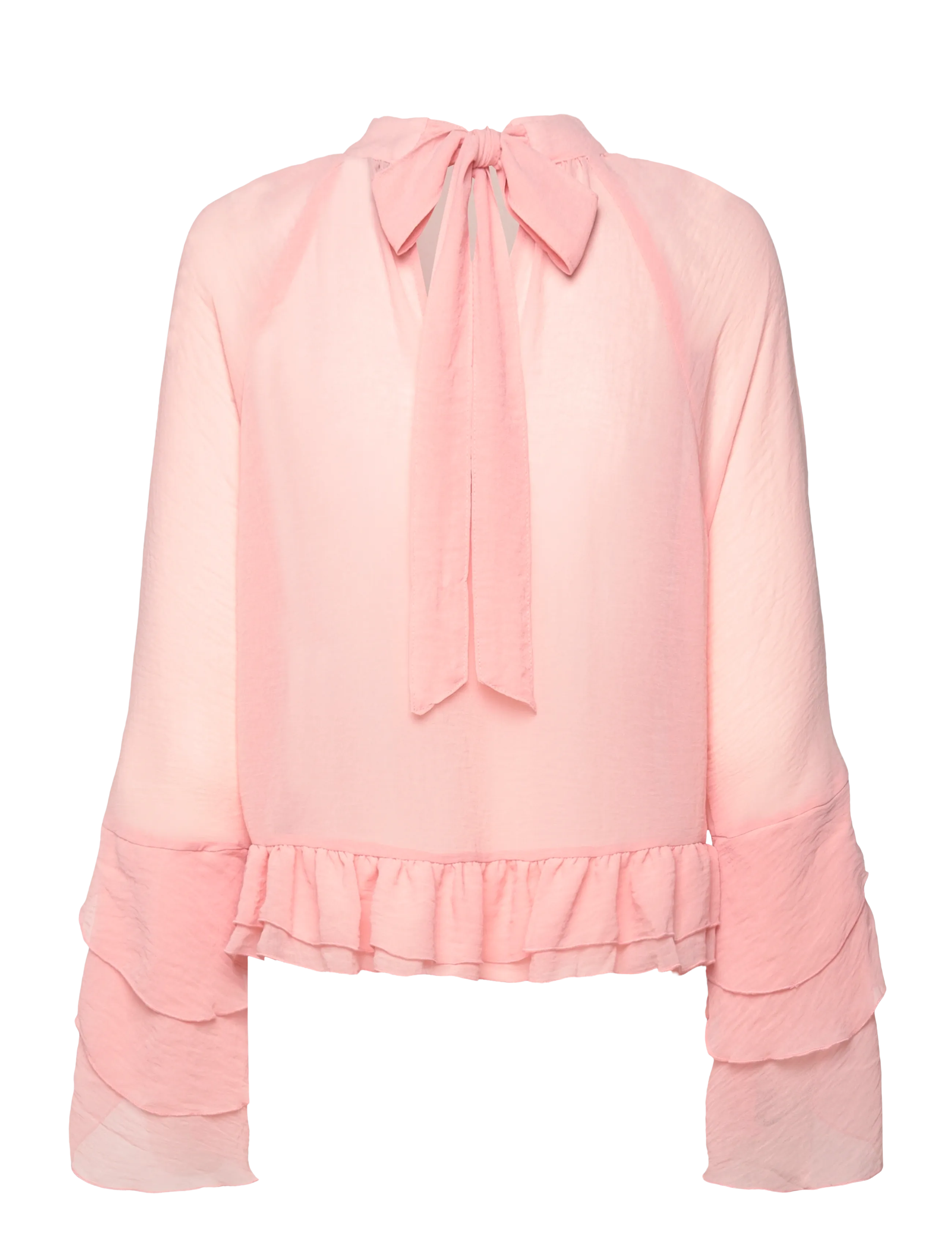 Lindex - Blouse Jill - pikkade varrukatega pluusid - light dusty coral - 1