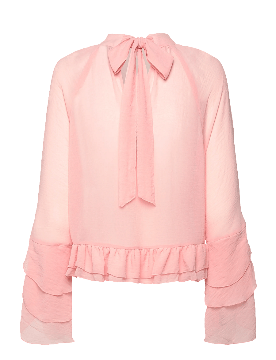 Lindex - Blouse Jill - langærmede bluser - light dusty coral - 1
