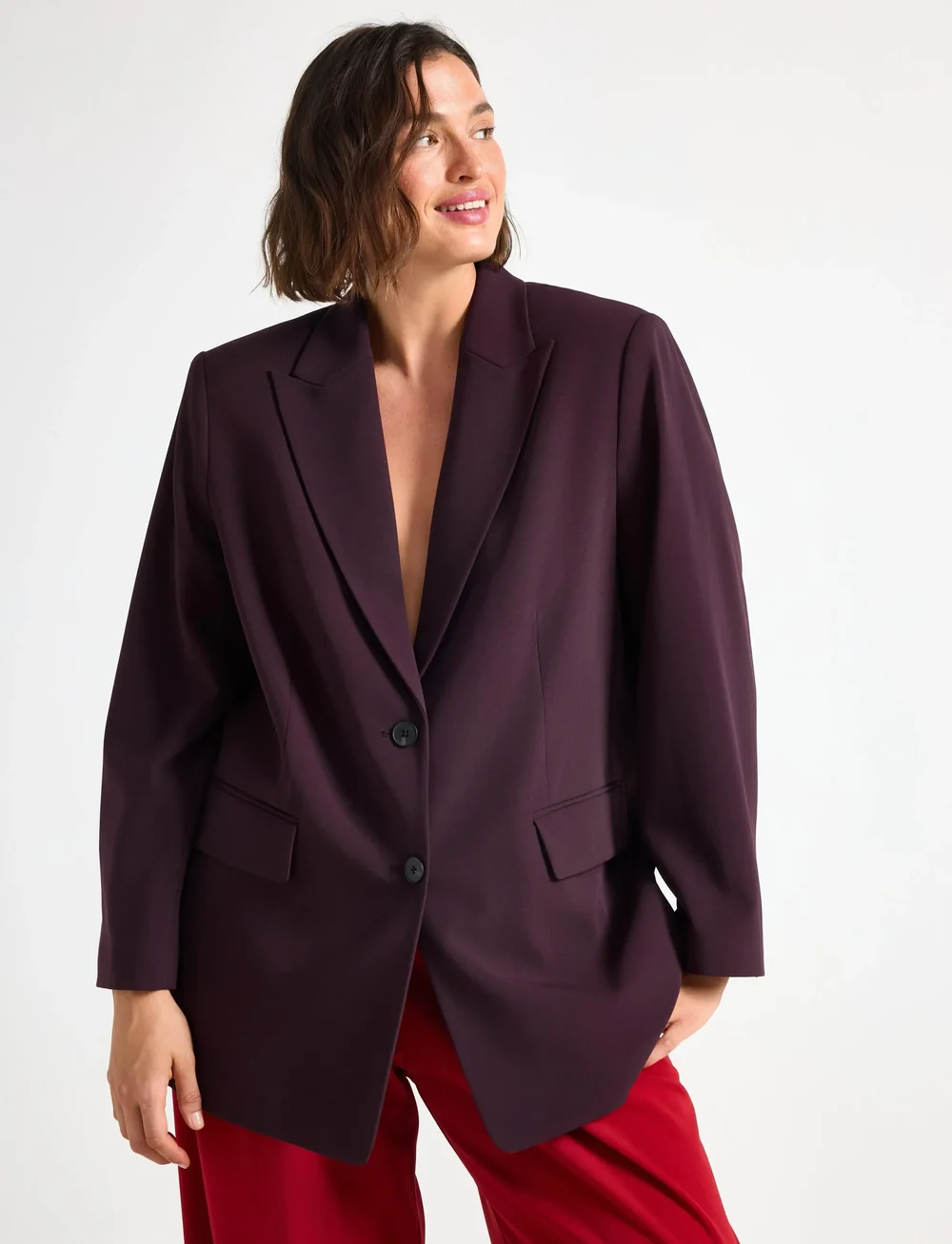 Lindex - Blazer - enkeltradede blazere - red - 0
