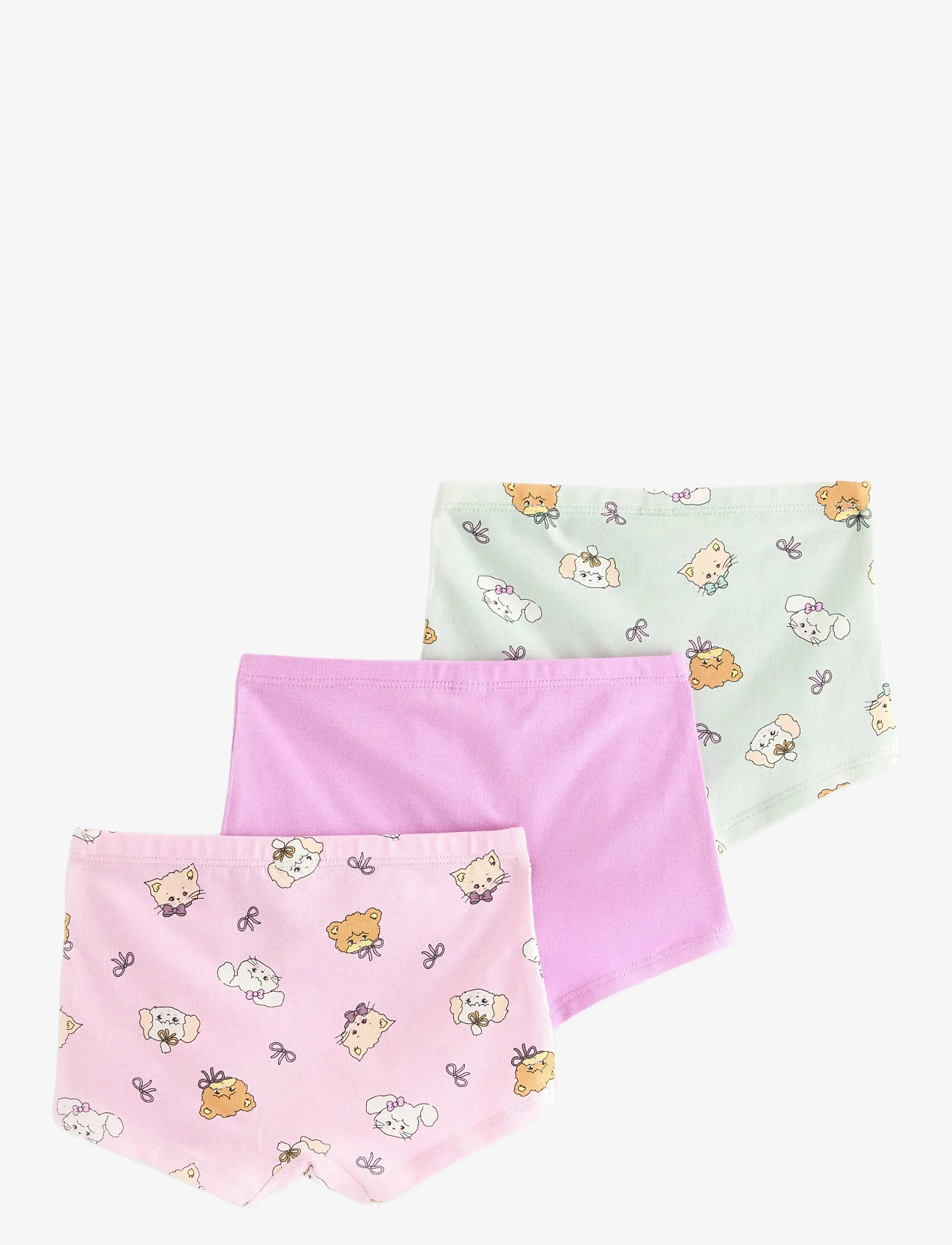 Lindex - Boxer 3 pack cat with bow - trosor - dusty pink - 1
