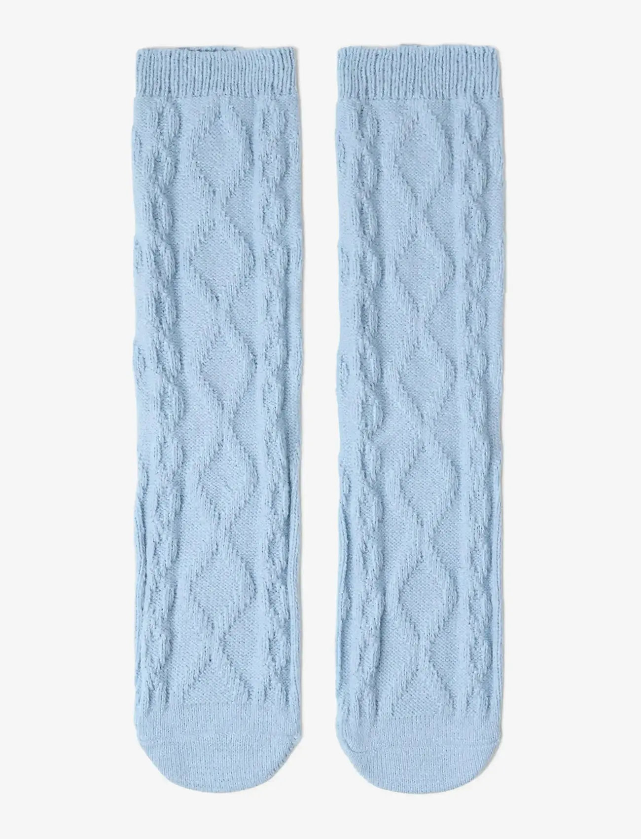 Lindex - Socks Cable Knit - regular socks - light blue - 1