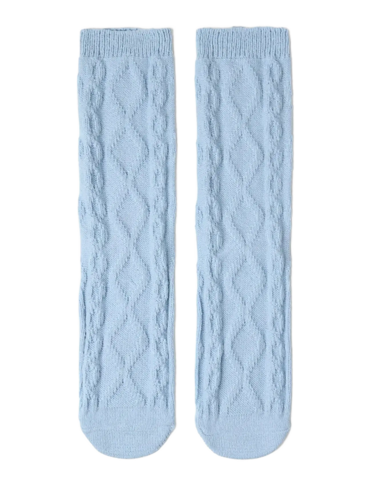 Socks Cable Knit - LIGHT BLUE