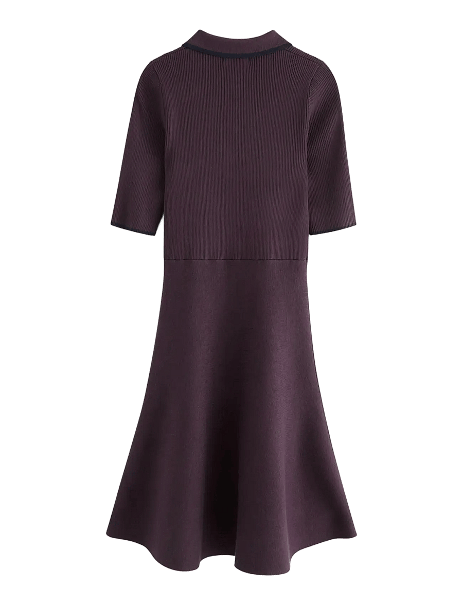 Lindex - Dress Iris - strickkleider - dark dusty lilac - 2