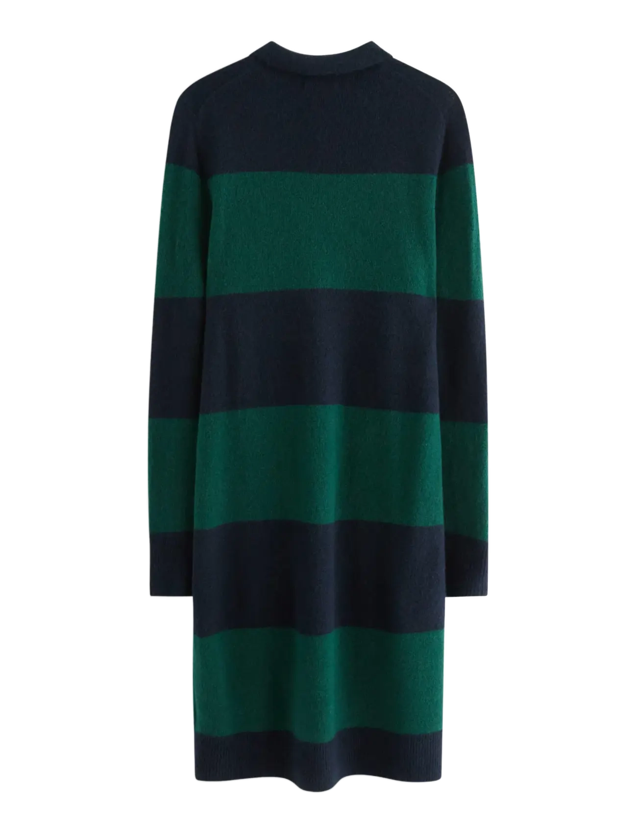 Lindex - Finstickad miniklänning - strikkjoler - dark green - 2