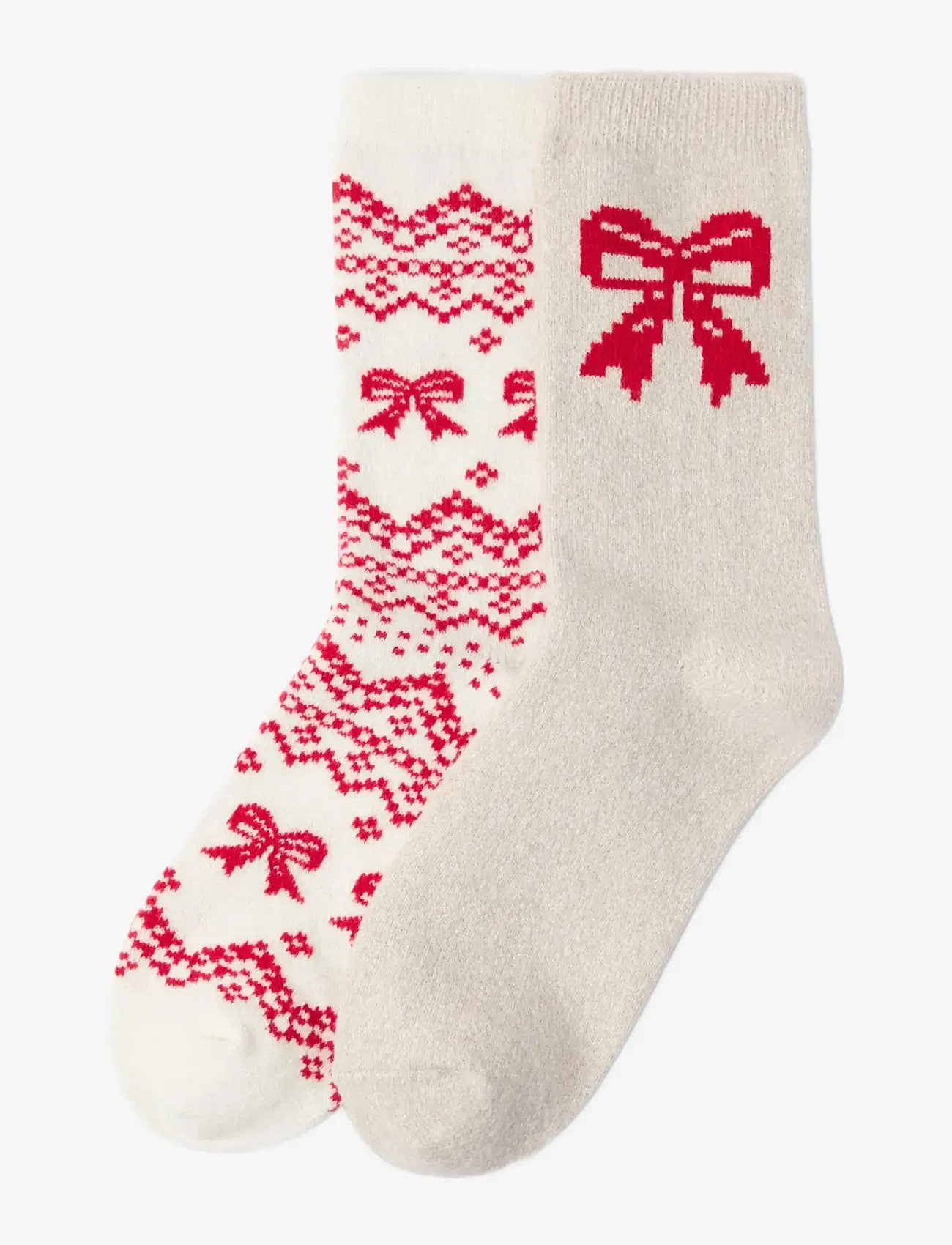 Lindex - Sock fair isle - laveste priser - red - 0