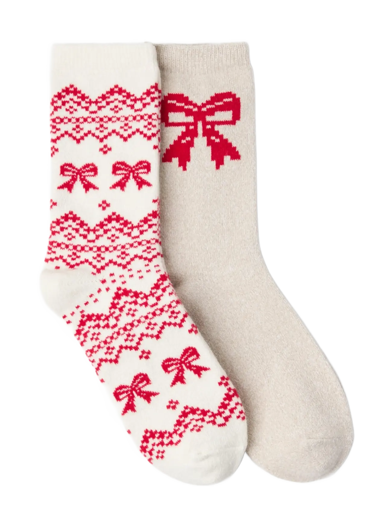 Lindex - Sock fair isle - laagste prijzen - red - 1
