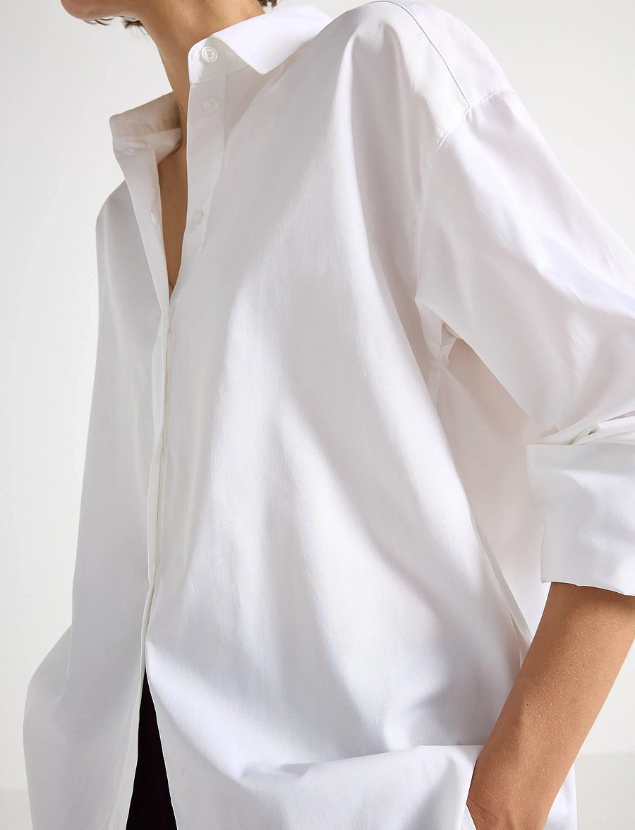 Lindex - Shirt - langærmede skjorter - white - 4